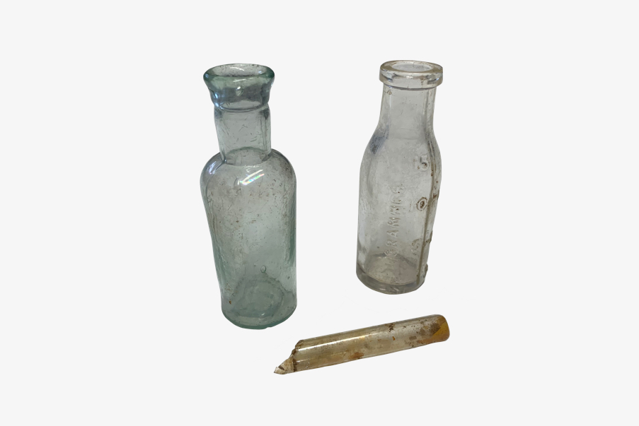 Petites fioles pour médicaments de 1914-1918