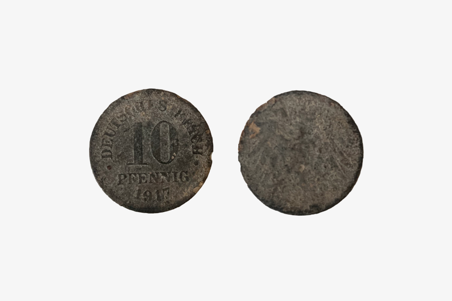 Pièce de 10 Pfennig de 1917.