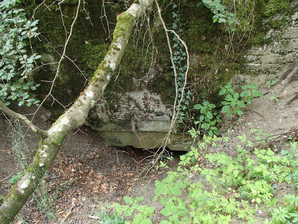 Poste de lanceur de mines situé entre le SP1 et le Holzwasen.