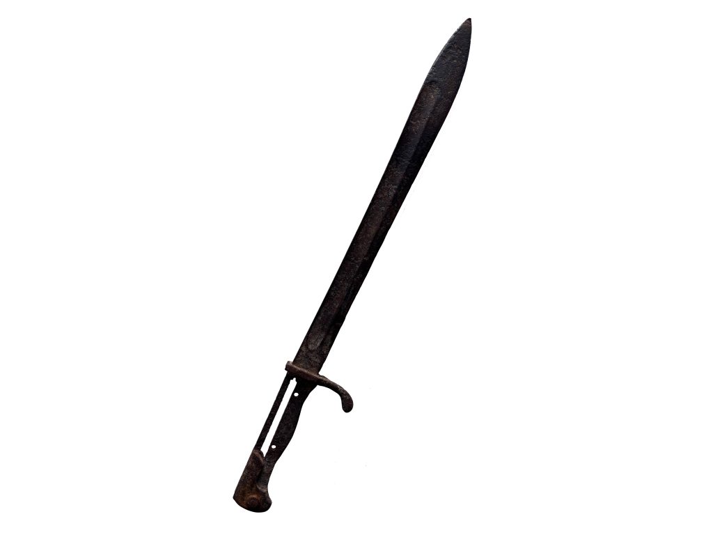 Baïonnette de pionnier Allemand retrouvée au Sudel.