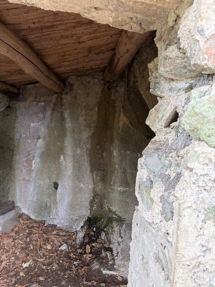 Photo de l'intérieur de l'abri Baratin.